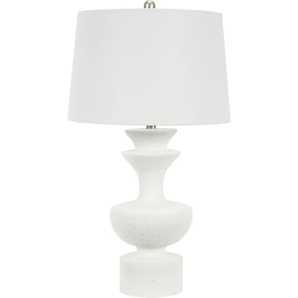 The Bridgette White Table Lamp