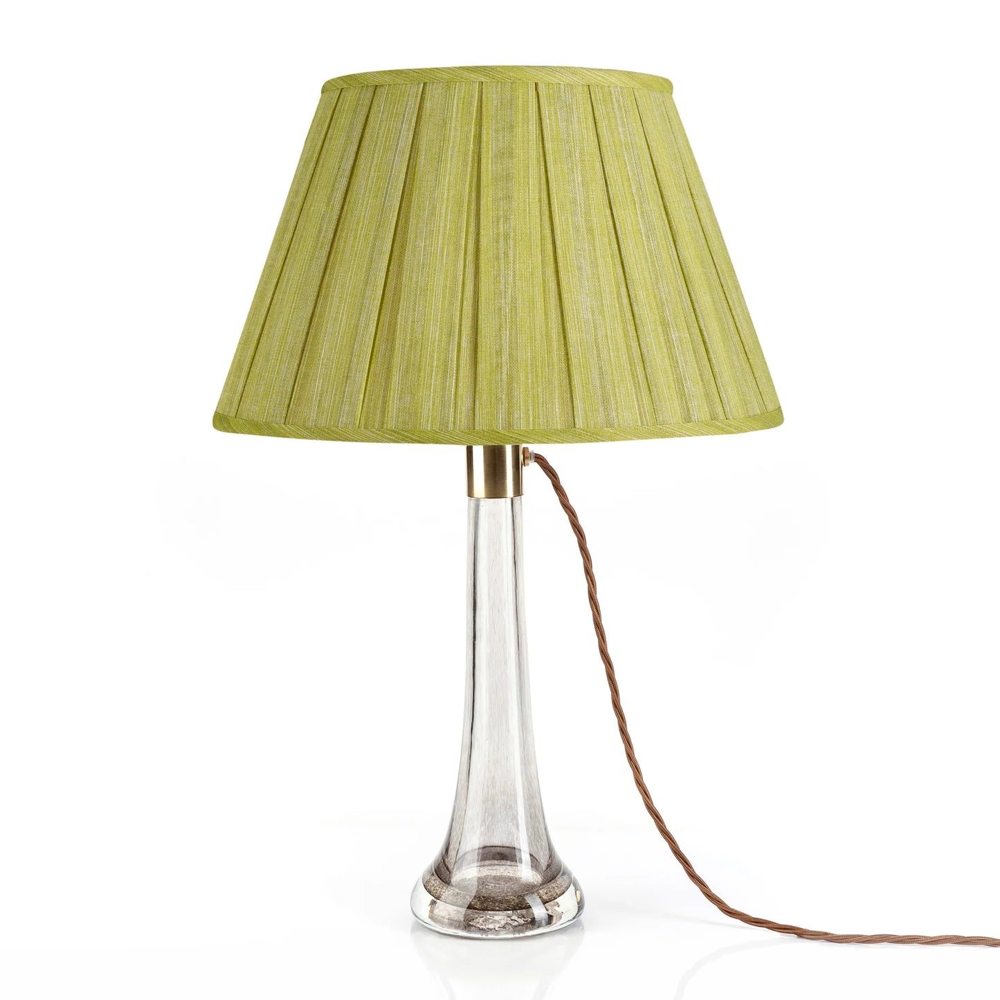 Round Box Pleat Lampshade in Euphorbia