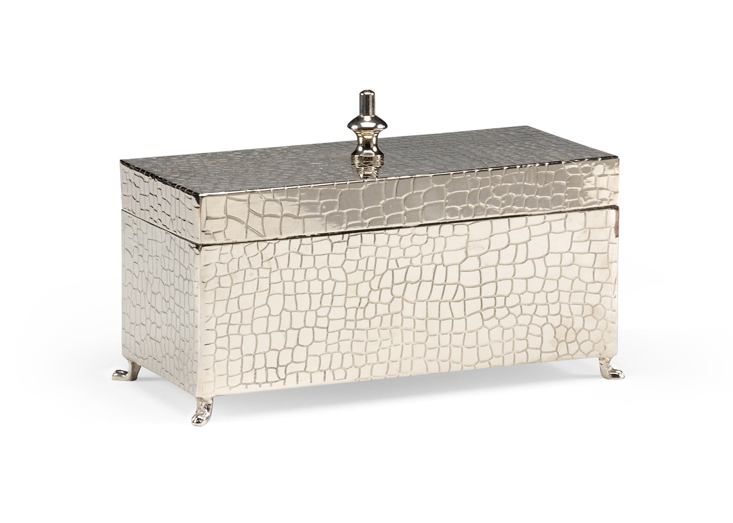 Footed Brass Decorative Box