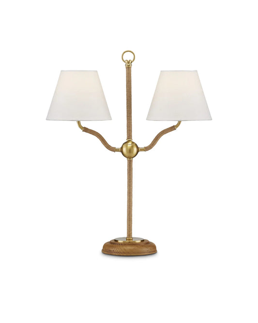 Sirocco Brass Table Lamp