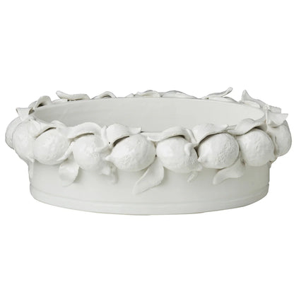 Ceramic Oval Bowl with Lemons