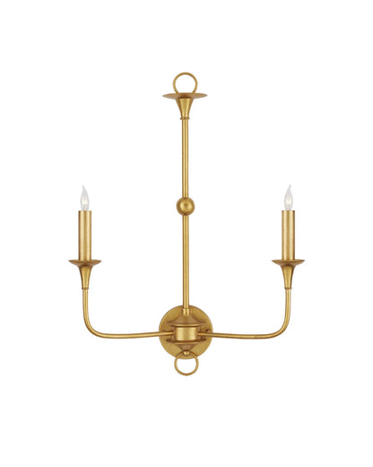 Nottaway Gold Double-Light Wall Sconce