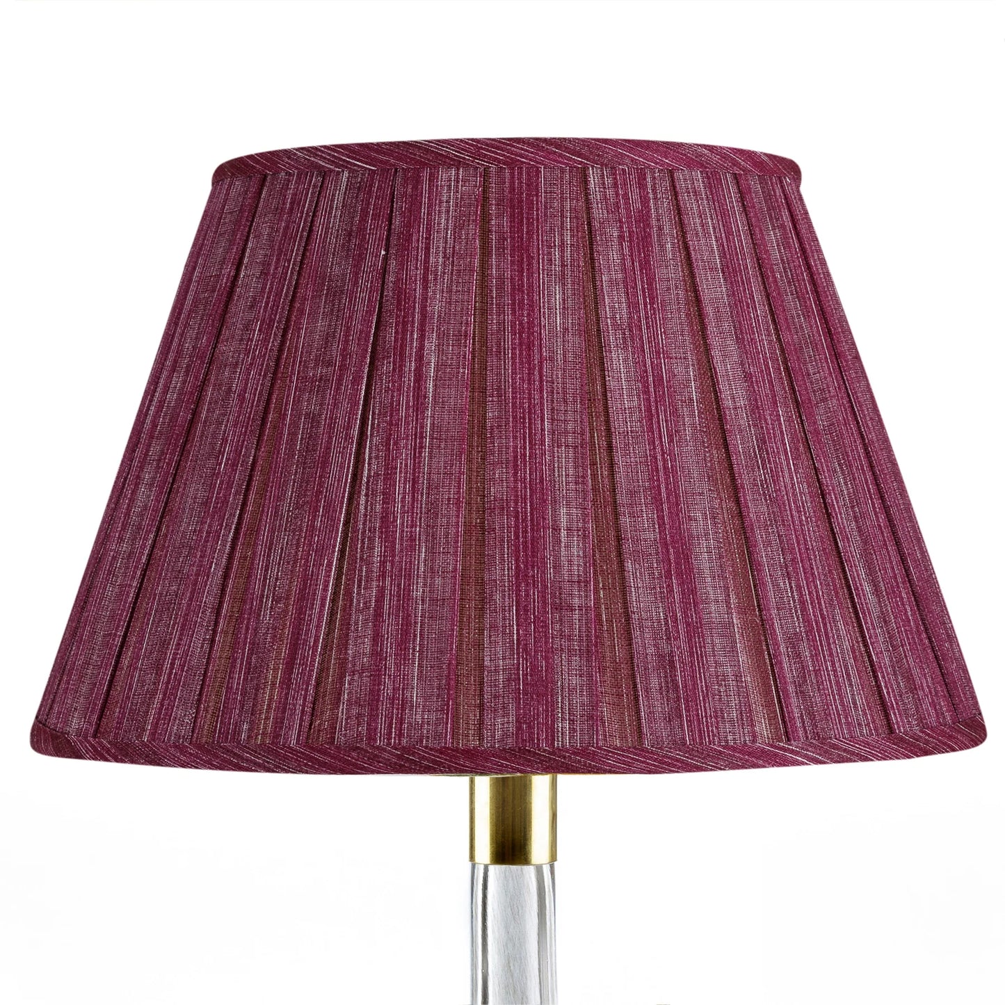 Round Box Pleat Lampshade in Fuchsia