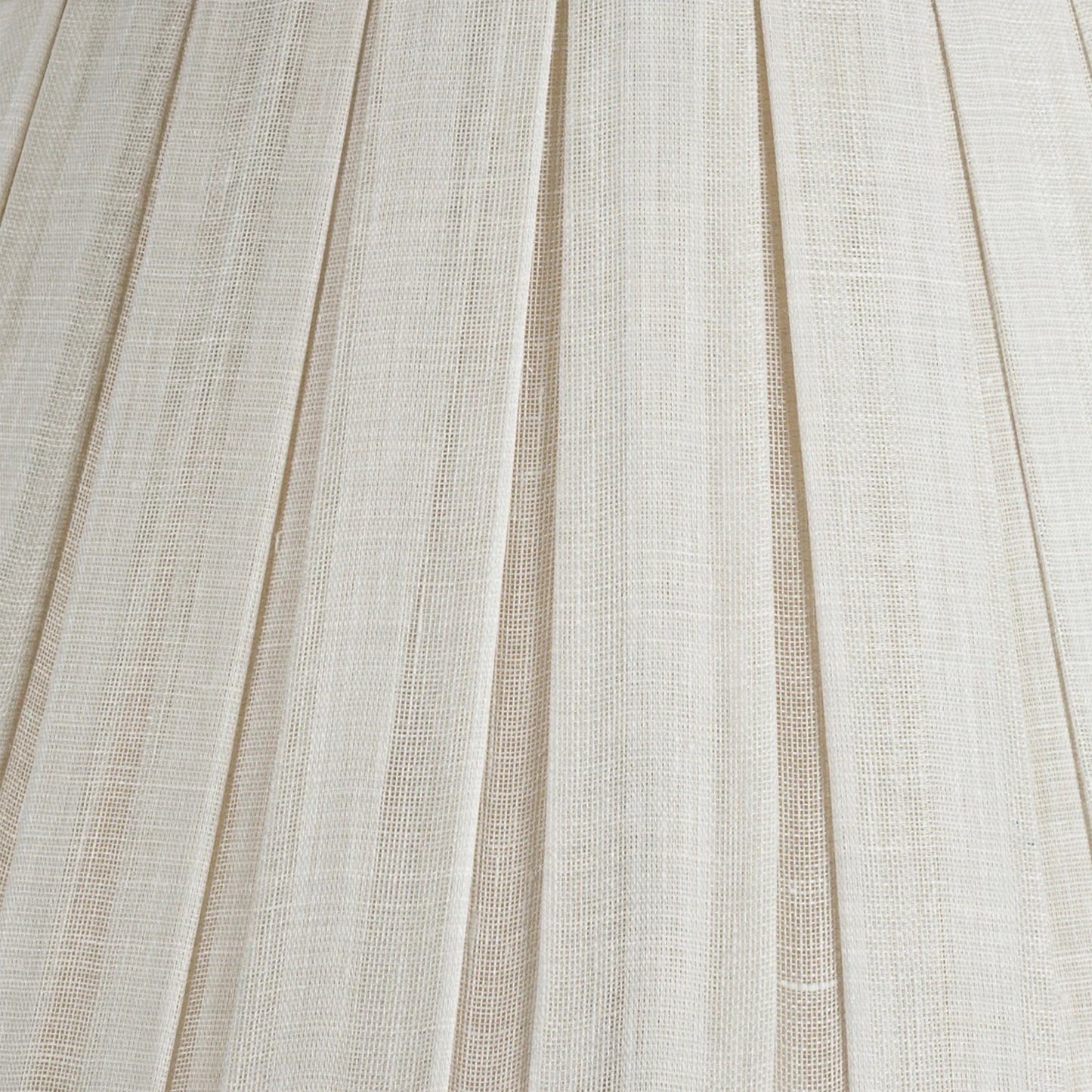 Round Box Pleat Lampshade in Cream Moire