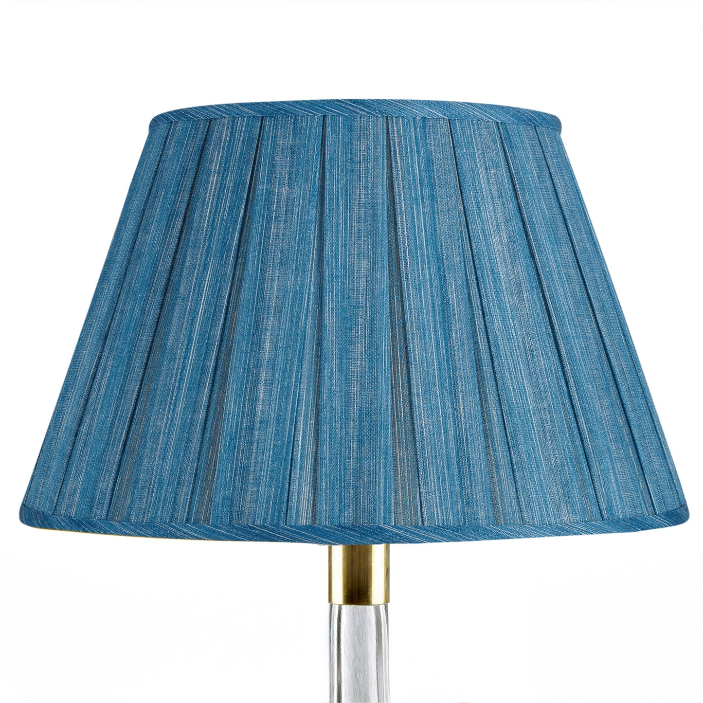 Round Box Pleat Lampshade in Sacre Bleu