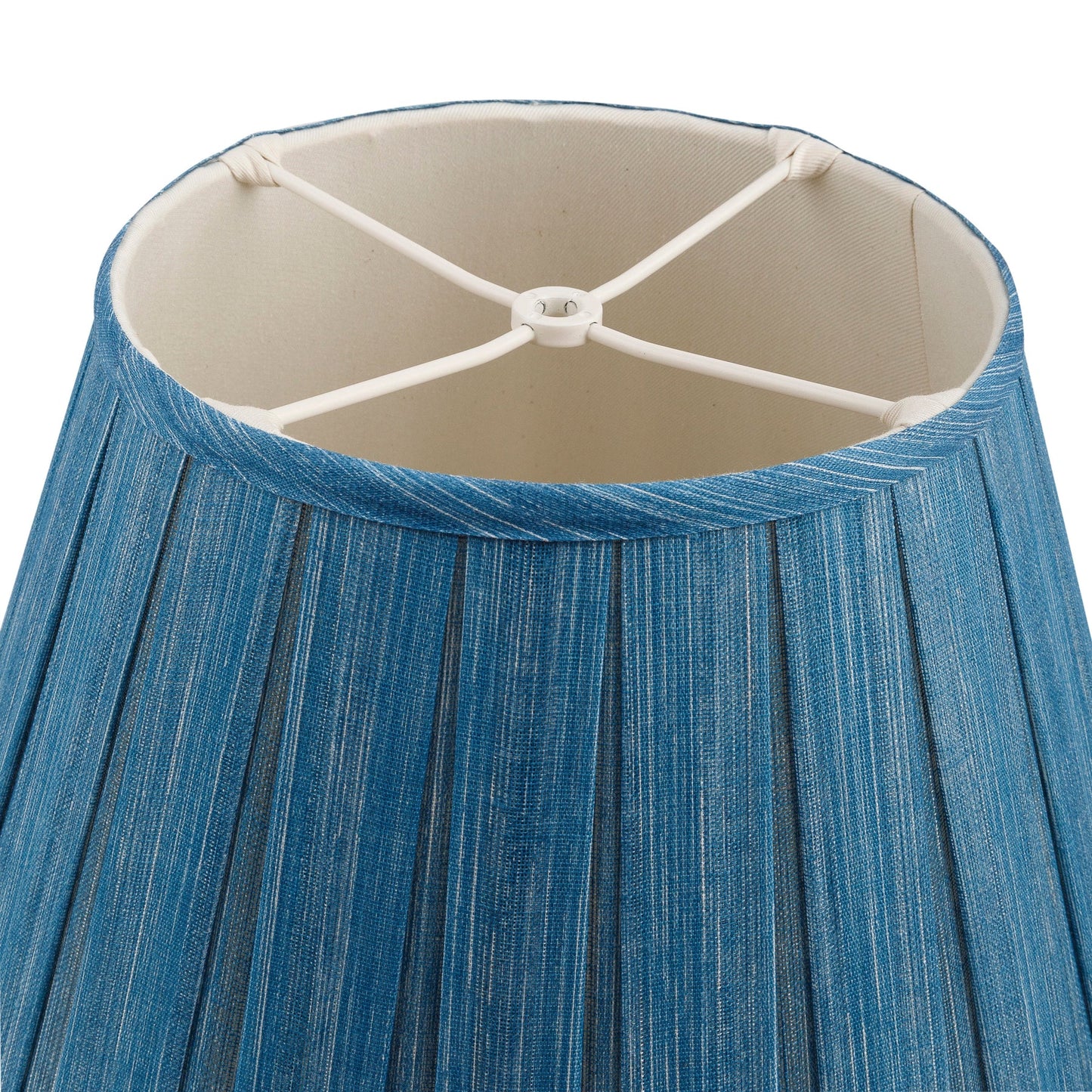 Round Box Pleat Lampshade in Sacre Bleu
