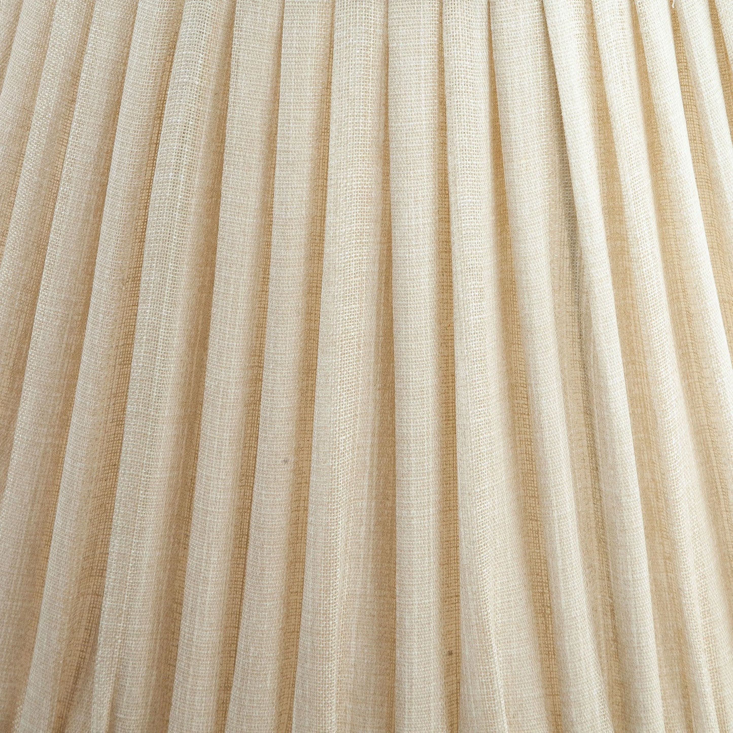 Round Gathered Lampshade in Cream Moire