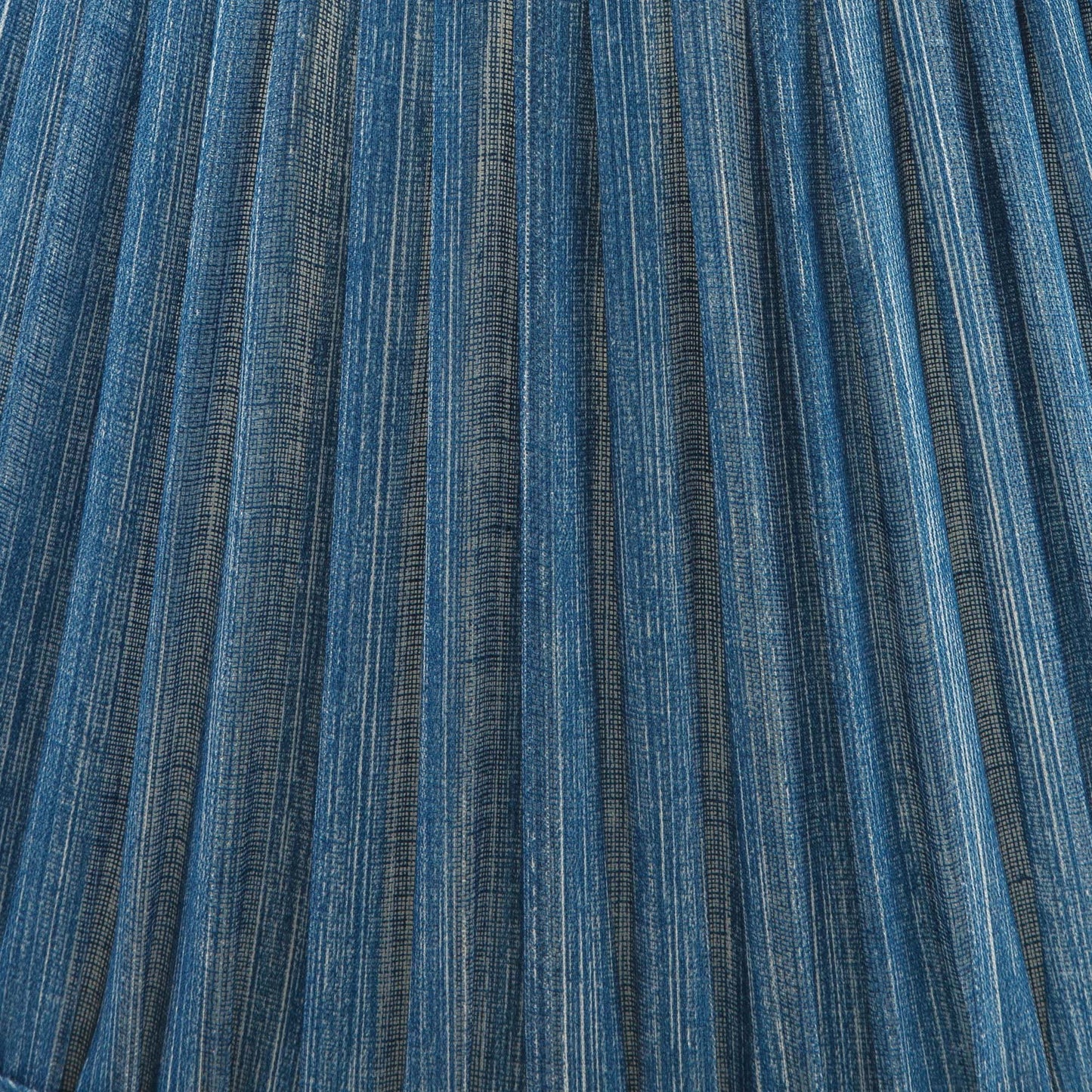 Round Gathered Lampshade in Sacre Bleu