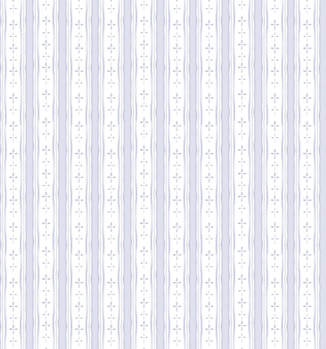 Textiles By Smith Floral Stripe Pillow