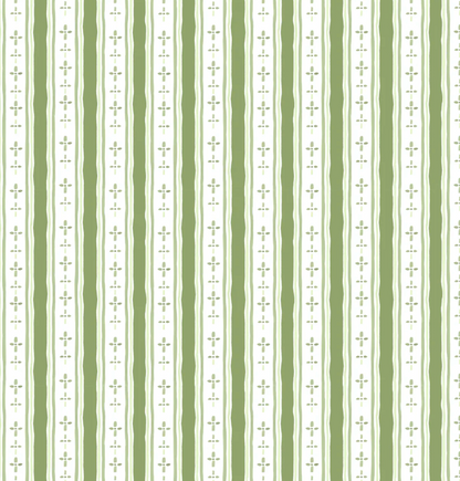 Textiles By Smith Floral Stripe Pillow