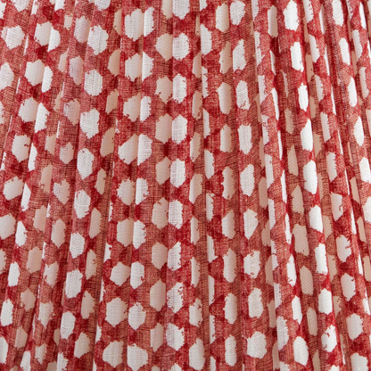 Fermoie Red Wicker Lampshade