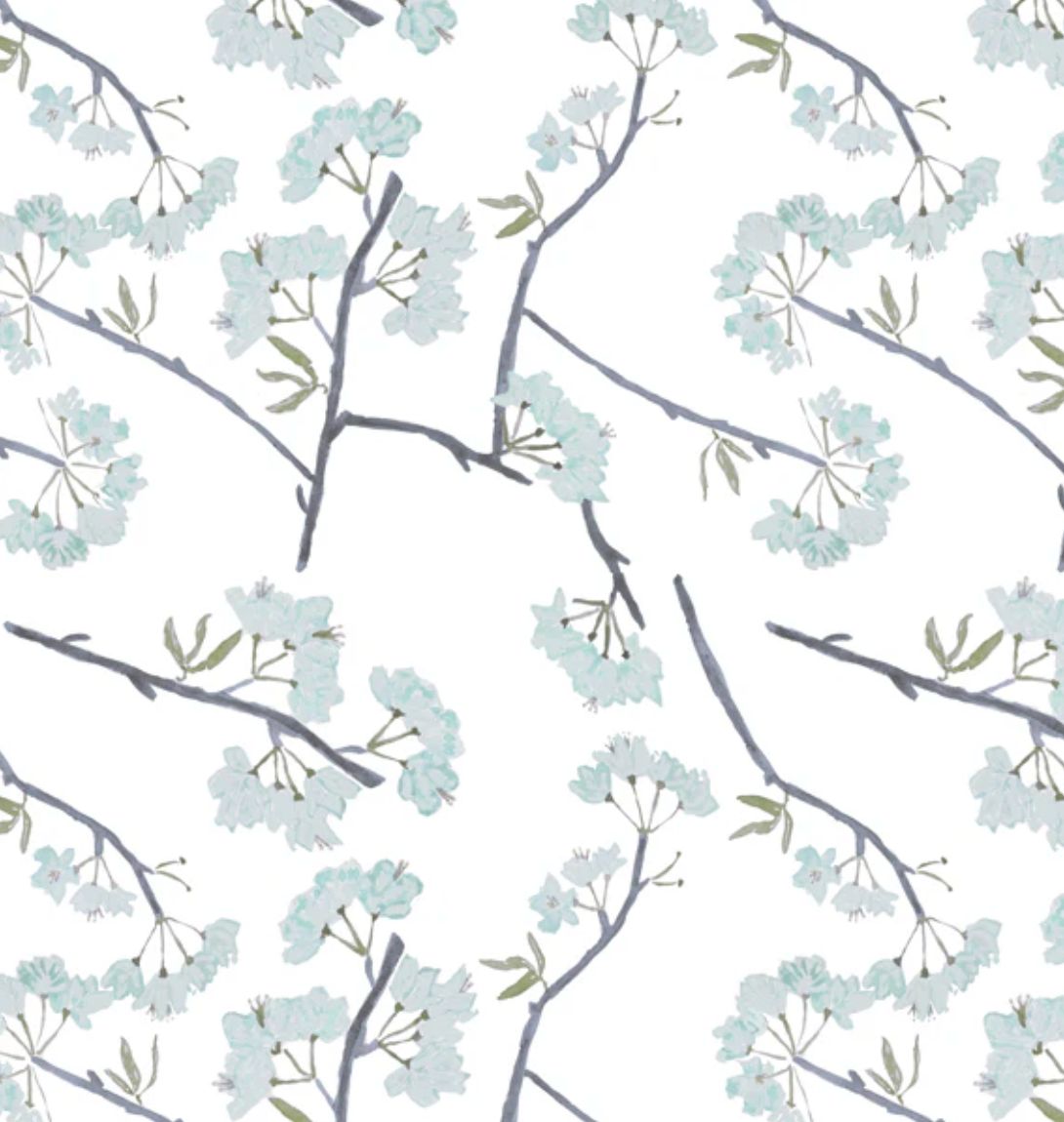 Textiles By Smith Cherry Blossom Linen Pillow