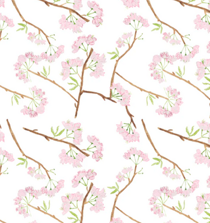 Textiles By Smith Cherry Blossom Linen Pillow