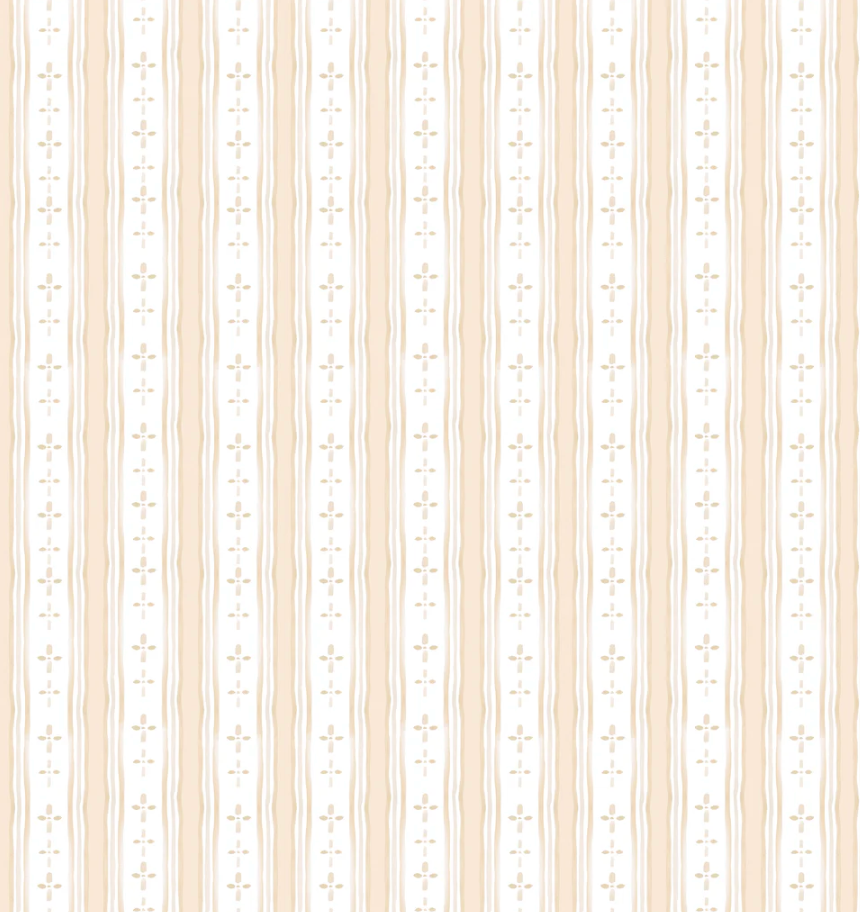 Textiles By Smith Floral Stripe Pillow