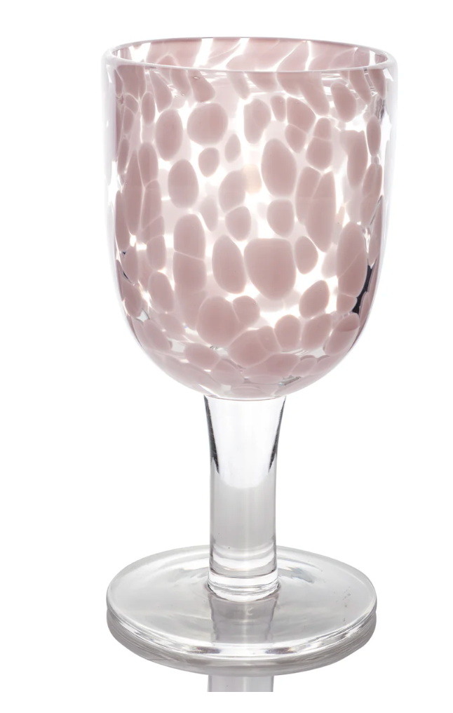 Spotted Wine Glass