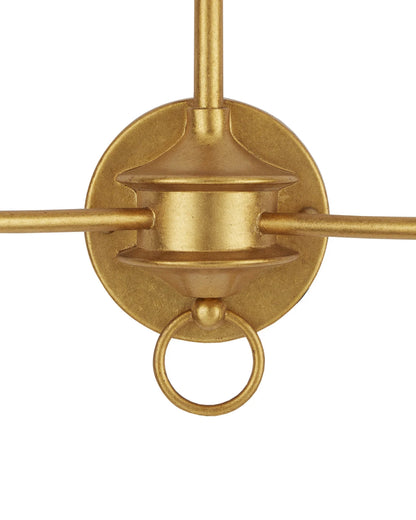 Nottaway Gold Double-Light Wall Sconce