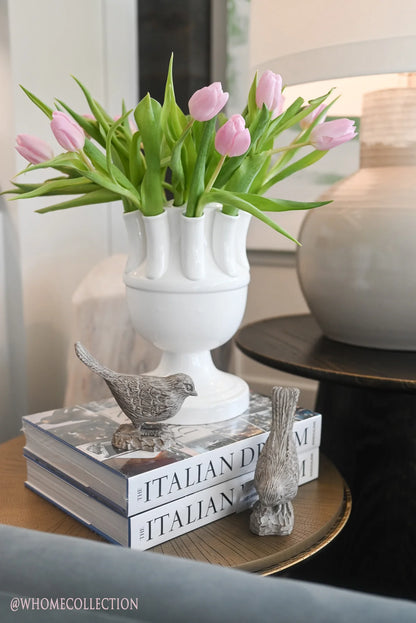 Fresh Form Tulipiere, White Ceramic
