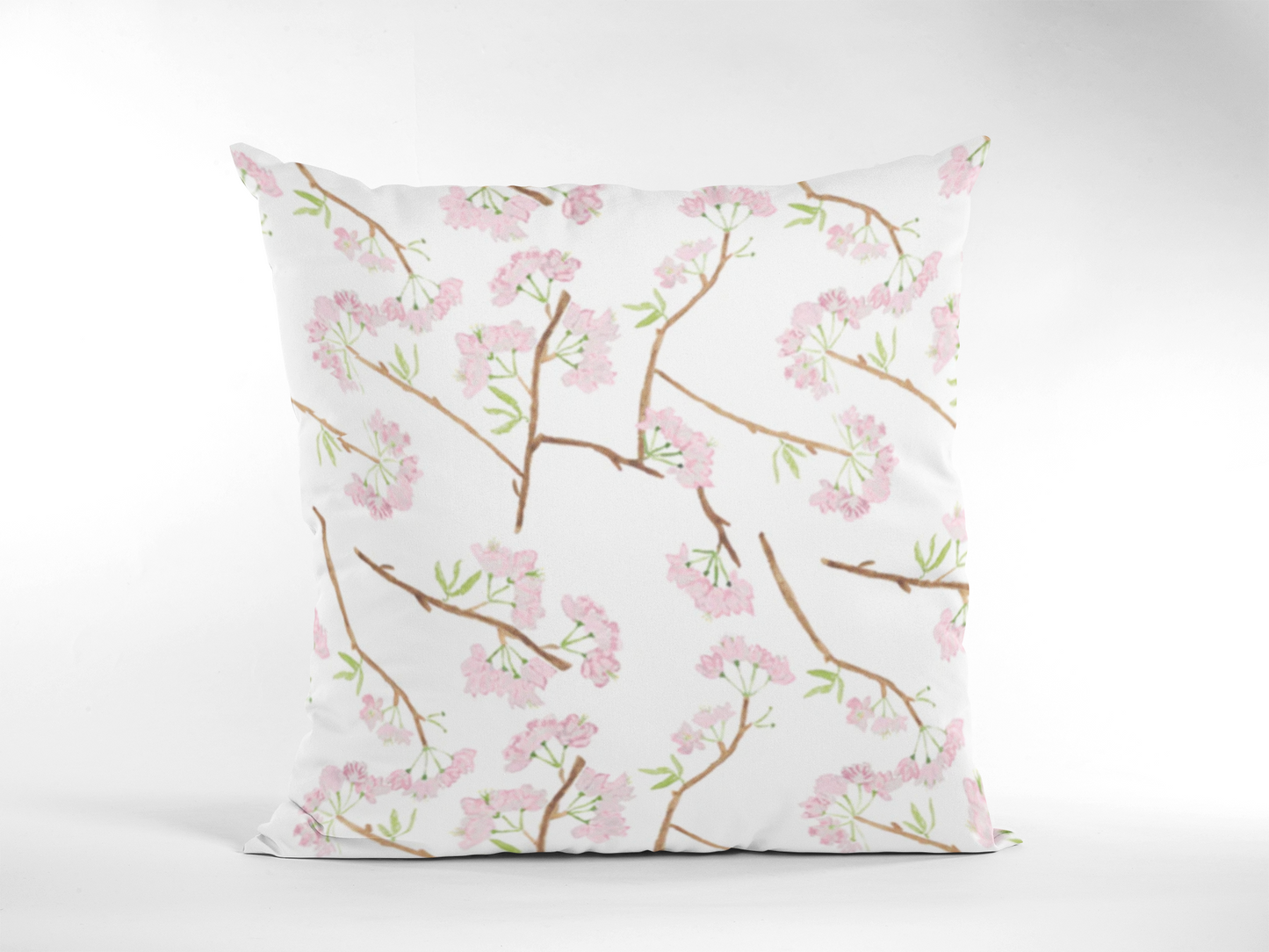 Textiles By Smith Cherry Blossom Linen Pillow